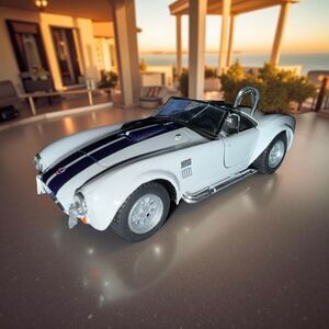 Kinsmart 1965 Shelby Cobra 427 Friction Die Cast Car 1:32 Scale